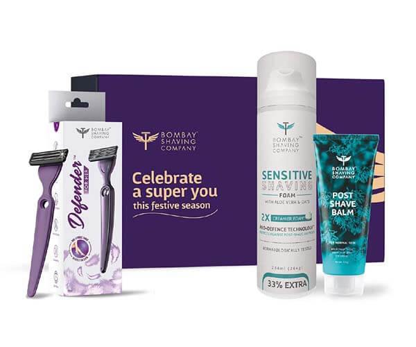 Lighten Up Your Loved One Smile with Amazing Diwali Gifts 5 Bombay Shaving 3-in-1 Diwali Women's Shaving Gift Kit 2020