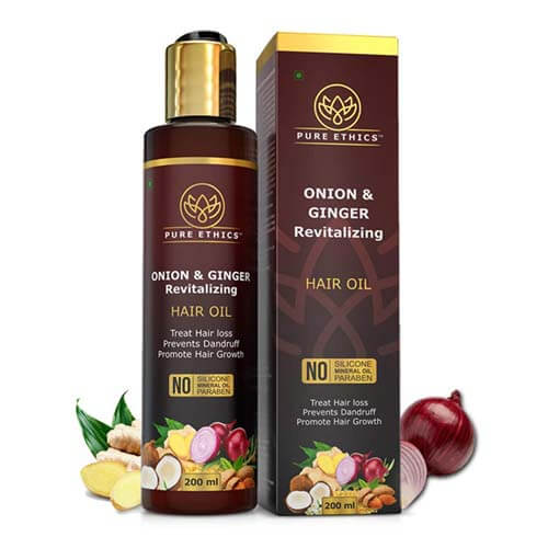 Onion Oil with Ginger, Moroccan Argan Oil with Shea Butter & Castor Oil with Vitamin E Oil for Skin & Hair 2 Pure Ethics Onion Oil with Ginger