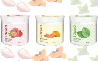 Strawberry, Papaya and Spearmint Body Scrub For Refreshed, Soft and Supple Skin