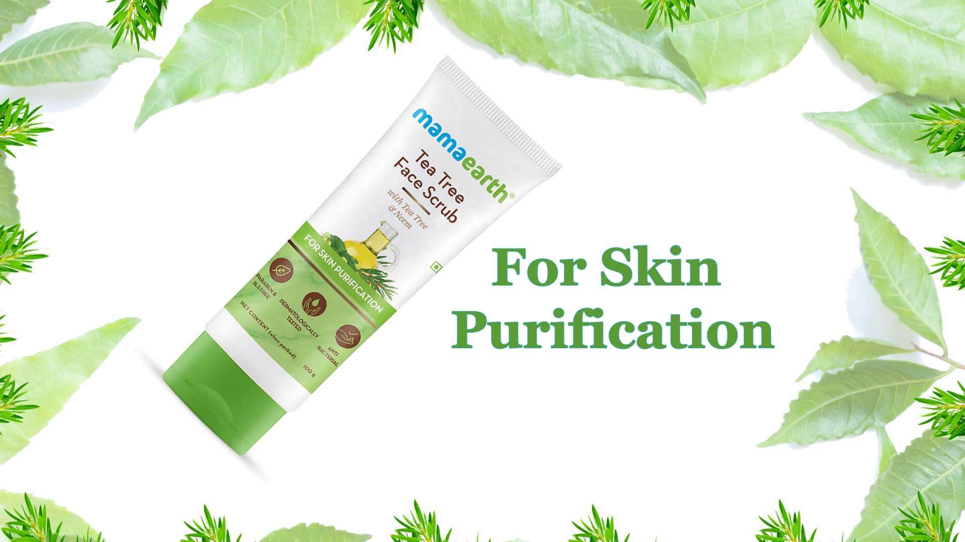 Enjoy Pimple Free Face with Goodness of mamaearth Tea Tree and Neem - new launch