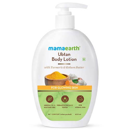 Mamaearth Ubtan Body Lotion with Turmeric & Kokum Butter for Glowing Skin