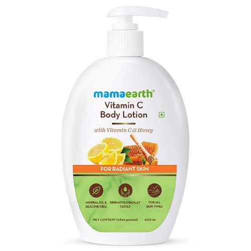 Mamaearth Vitamin C Body Lotion with Vitamin C & Honey for Radiant Skin