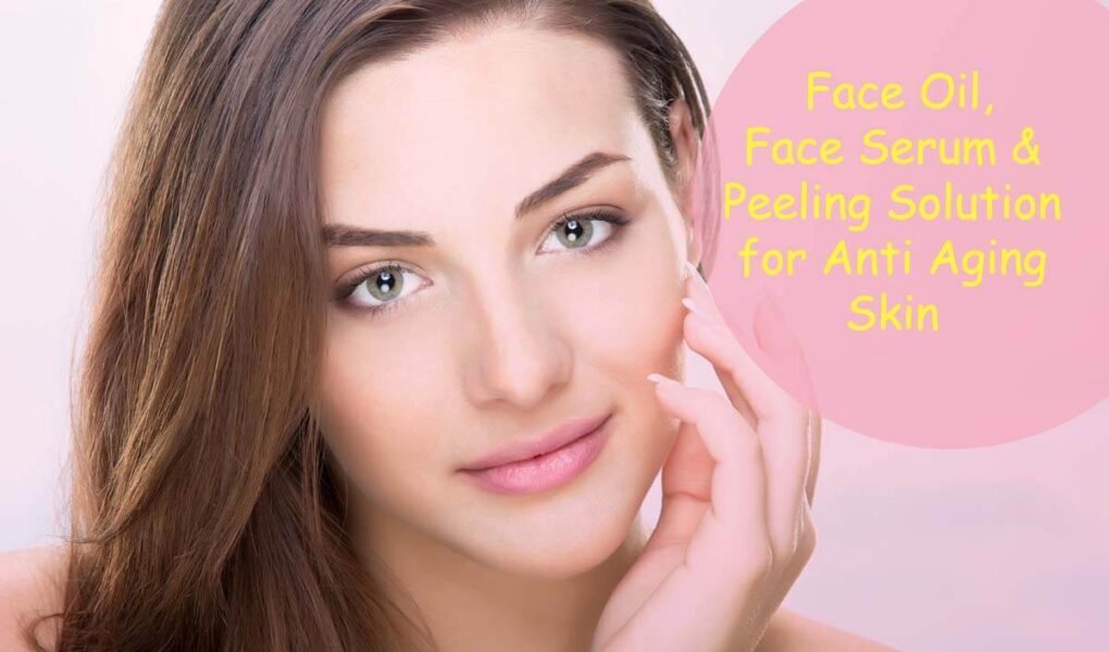 Minimalist Face Oil, Face Serum and Peeling Solution for Anti Aging Skin