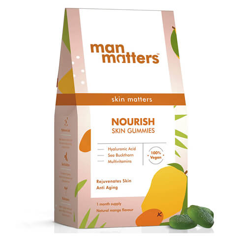 Man Matters Men's Face Wash, Face Serum and Skin Gummies for Acne Free Skin 4 Man Matters Nourish Skin Gummies