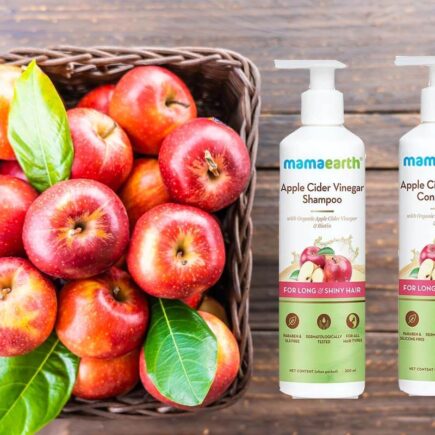 Mamaearth Apple Cider Vinegar Shampoo & Apple Cider Vinegar Conditioner for Long & Shiny Hair
