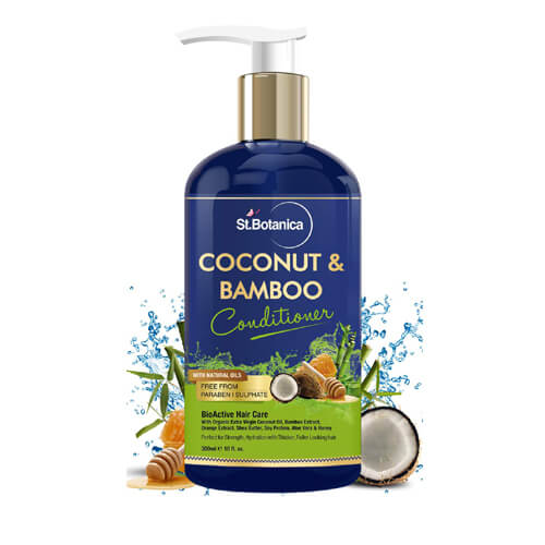 Top 5 Conditioner to Use for Hair During Monsoon 2023 3 StBotanica Coconut & Bamboo Hair Conditioner