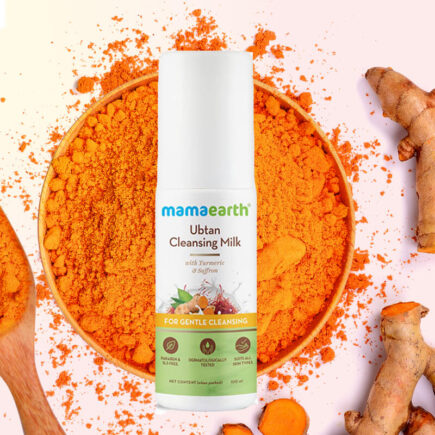 Give your skin a Goodness of Ubtan Milk with Mamaearth Ubtan Cleansing Milk