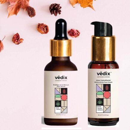 Vedix Prakhya Acne Rescue Face Serum & Vedix Sthavi HydroPlenish Moisturizing Face Cream Review