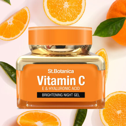 Why StBotanica Vitamin C, E & Hyaluronic Acid Brightening Night Gel & How to Use it For Skin
