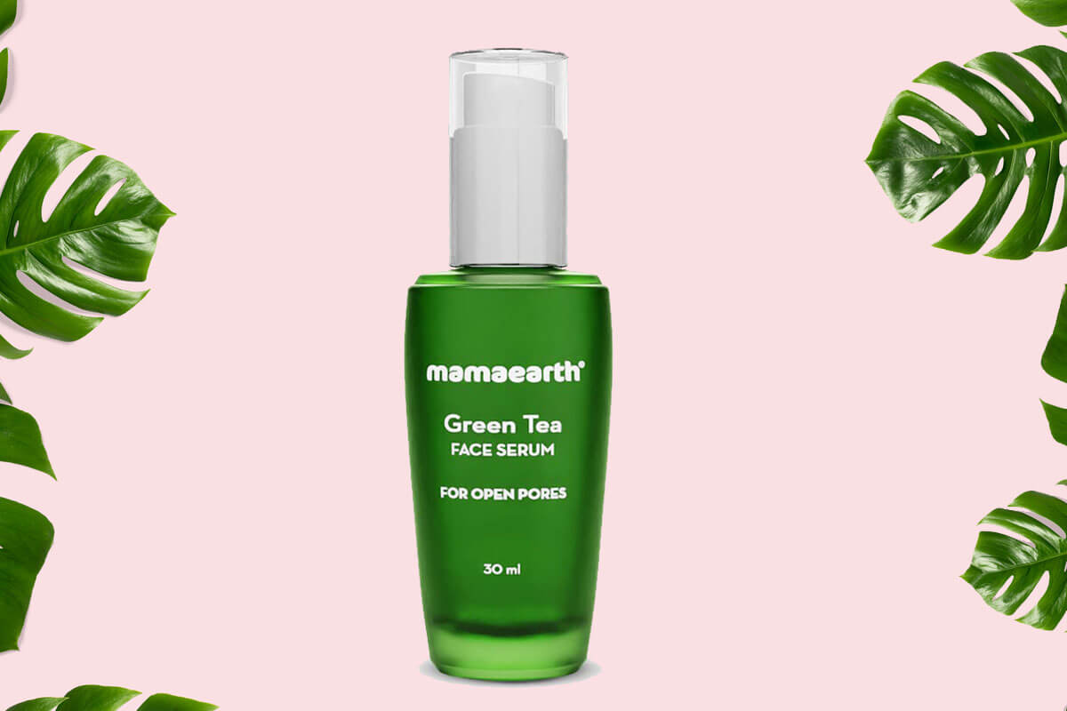 Use This Serum For Open Pores- Mamaearth Green Tea Face Serum Review