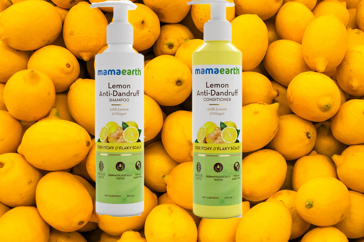 Give Your Hair Goodness of Lemon with Mamaearth Lemon Anti-Dandruff Shampoo & Conditioner