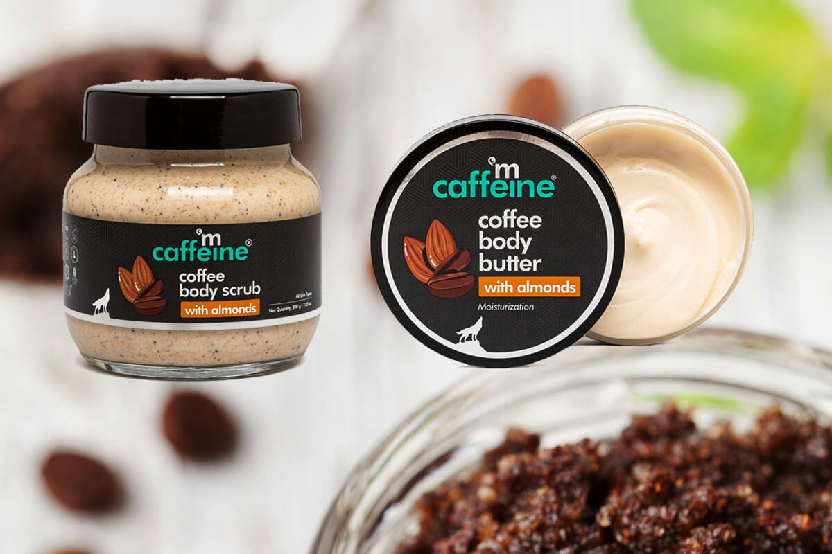 Give Your Skin A Goodness of Coffee & Almond with mCaffeine Body Butter & Scrub - Winter Care Scrub