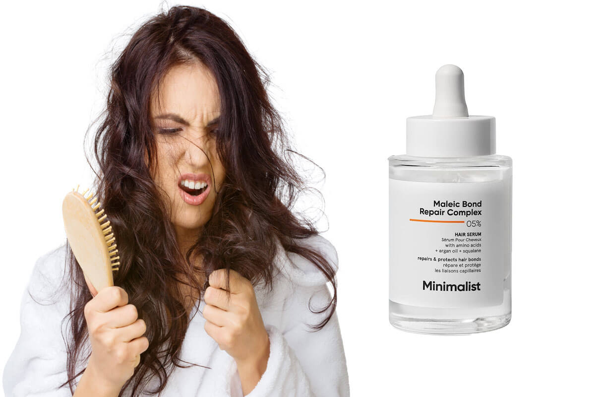 Say Goodbye to Damaged Hair With Minimalist Maleic Bond Repair Complex 05% Hair Serum